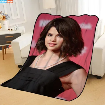 Custom Selena Gomez Antklodės lovos mesti antklodė minkšta antklodė vasaros antklodė anime antklodė kelionės antklodė Didelis Dydis 145X200cm
