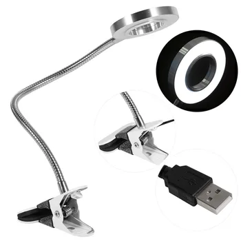 USB Įkrovimo Stalo Lempa Grožio Nuolatinės Įrangos LED Šaltos Šviesos Įrašą Antakių Nagų Dailės Tatuiruotė Paramos Petnešos Įrankis