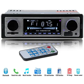 Automobilio Stereo FM Retro Radijo 12V Bluetooth, MP3 Automobilinis Grotuvas, laisvų Rankų 