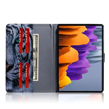 Case Cover For Samsung Galaxy Tab S7 SM-T870 SM-T875 T870 T875 2020 m. 11 colių Funda Tablet Gyvūnų Modelio Stovas Shell 