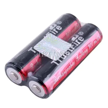 2vnt Trustfire 14500 900mah 3.7 V, Li-ion baterija Baterijos, žibintuvėlis