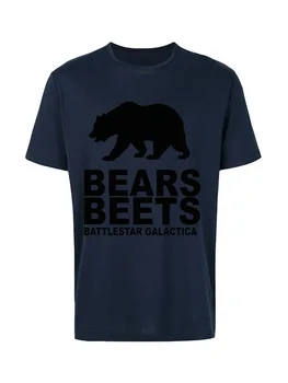 Battlestar Galactica Marškinėliai Tenka Runkeliai Mokslas, Sci-Fi Filmas Tshirts Negabaritinių Paprasto Medvilnės Šeimos Viršūnes Shirt Dizainas Baltas