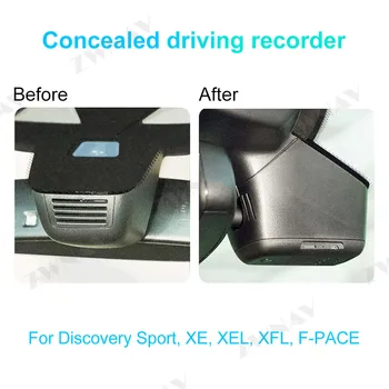 Paslėptas Tipas HD Vairavimo diktofonas skirtas Atradimų Sportas/XE/XEL/XFL/F-TEMPAS DVR Brūkšnys cam Automobilio priekinės kameros WIfi