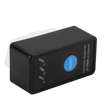 Auto Mini V2.1 ELM327 Bluetooth ELM 327 OBD2 OBD ii GALI, AUTOBUSŲ Diagnostikos įrankis, Automobilių Skeneris Jungiklis Veikia 