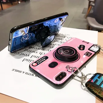KONSMART iPhone 12 Pro Atveju Retro 3D Kamera, Telefono dėklas Skirtas iPhone 12 Mini Silikono Minkštas Galinio Dangtelio Dirželis iPhone12
