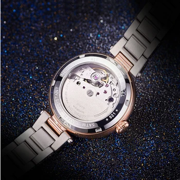 Moteris Laikrodžiai Nesun Japonijoje Miyota Automatinis Mechaninis Laikrodis Moterų, Prabangos Prekės Diamond Žiūrėti Ponios Vandeniui Žiūrėti N9215-1
