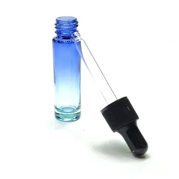 5VNT Stiklo Buteliuko Lašintuvu 10 ML Pipetė Butelis Mini eterinio Aliejaus Stiklo Aromaterapija Skysčio Buteliukas