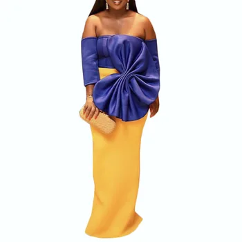2019 naują atvykimo elegent stiliaus afrikos moterų plius dydis suknelė S-3XL
