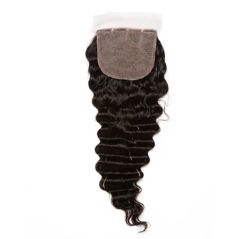 4x4 Giliai Banga Nėrinių Žmogaus Plaukų Uždarymo Prieš Nupeštos Brazilijos Šilko Bazės Nėrinių Uždarymo Raw pirmojo Spaudimo Plaukus Natūralių Plaukų Nemokamas Dalis CARA