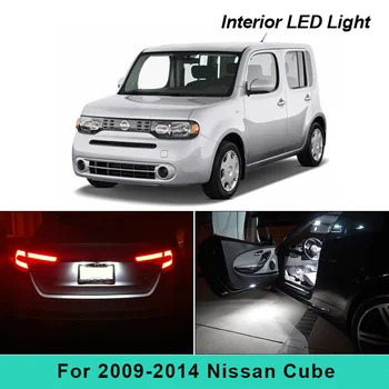 10 Vnt. Naujų Xenon Baltas Automobilis LED Žibintai Paketą Rinkinys Kovoti Dėl 2009-M. Nissan Cube Žemėlapis Dome Kamieno Licenciją Plokštelės Šviesos