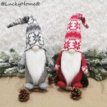 Kalėdų Rankų darbo švedų Santa Pliušinis Gnome Lėlės, Žaislai, Kalėdų Dovana Šaliai, Papuošalai 11UA