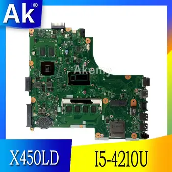 AK X450LD Nešiojamojo kompiuterio motininė plokštė, skirta ASUS X450LD X450LC X450LB Bandymo originalus mainboard 4G RAM, I5-4210U