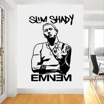 Reperis Eminemas Vinilo Sienos Lipdukas Meno Dekoro Berniukų Kambarį Kambarį Nuimamas Vinilo Sienos Lipdukai D670