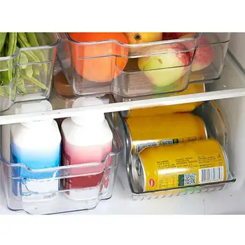 Šaldytuvo Laikymas Lauke Gali Būti Sukrauti Plastikiniai Laikymo Dėžutė Stačiakampio Formos Makaronai, Daržovių, Vaisių Virtuvės Saugojimo Dėžutė