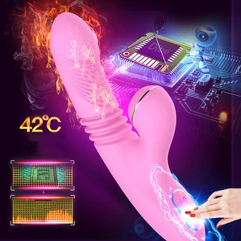 Produktų suaugusiems Stimuliatorius Teleskopinis Vibratoriai sekso žaislai, skirtas moters Klitorio Čiulpti Spenelį Masturbator žaislai suaugusiems