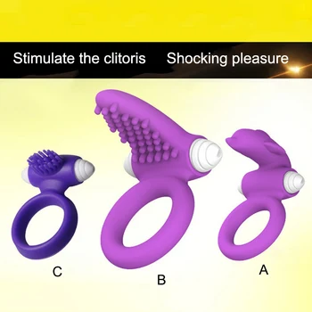 Vibracija Varpos Žiedai Moterų Klitorio Stimuliatorius Atidėti Ejakuliacija Gaidys Žiedai Dropshipping