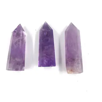 Natūralaus Akmens Mineralinių Kristalų Violetinė Crystal Namų Puošybai Raganavimas Maldos Meditacija Varantys Impulso Gydymo Kristalų Stulpelio