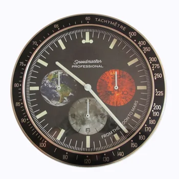 34CM Prabangus Modernaus Dizaino Sieninis Laikrodis Metalo Meno Watch Laikrodis Relogio De Parede Horloge Decorativo su Atitinkami Logotipai