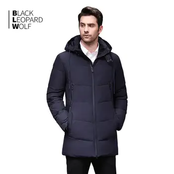 Blackleopardwolf 2019 naują atvykimo vyriški drabužiai žiemos striukė vyriškos striukės ir paltai su kailio apykakle žiemos paltai BL-997