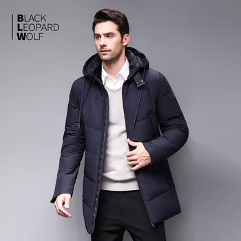 Blackleopardwolf 2019 naują atvykimo vyriški drabužiai žiemos striukė vyriškos striukės ir paltai su kailio apykakle žiemos paltai BL-997