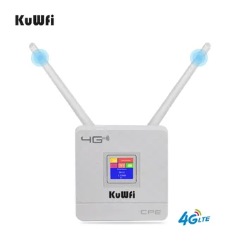 KuWFi 300Mbps, Belaidžio Maršrutizatoriaus 4G LTE, Wifi Maršrutizatoriaus Su SIM Kortelės Lizdo&RJ45 Port Dual Išorinė Antena namų