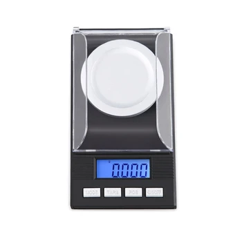 Skaitmeninis Miligramo Masto 20g/ 0.001 g Nešiojamų Papuošalų Masto LCD Apšvietimu Taros