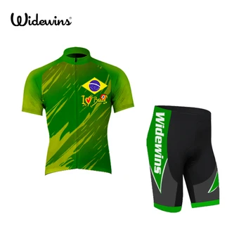 Widewins dizaino Brazilija pro dviračių džersis vasaros trumpomis rankovėmis mens dviratį top marškinėliai MTB Ropa Ciclismo elastinga rankovių 5005
