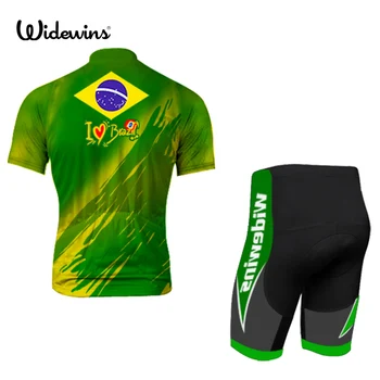 Widewins dizaino Brazilija pro dviračių džersis vasaros trumpomis rankovėmis mens dviratį top marškinėliai MTB Ropa Ciclismo elastinga rankovių 5005