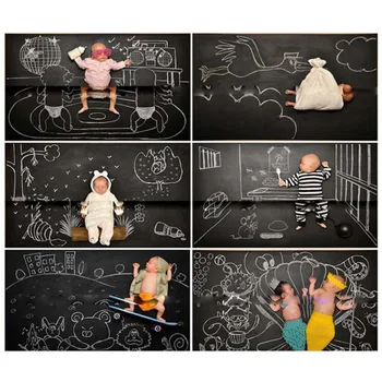 Sienų Lipdukai vaikų Darželis, Vaikų Kambarys Namų Dekoro Grafiti Tapetai Mokymosi Lentos, Klijuoti Vaikai Dažų Šiferis 200*45cm