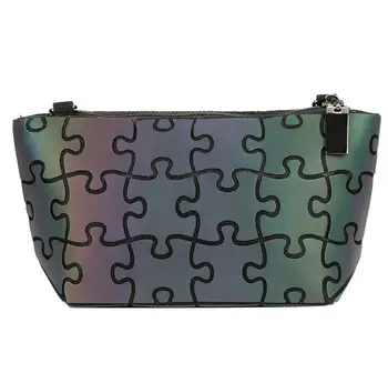 Maelove Įspūdį Šviesos Maišelį moterų Geometrijos mini rankinės piniginės odinės rankinės grandinės pečių krepšiai Nemokamas Pristatymas