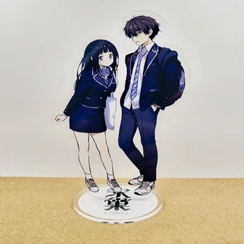 HYOUKA Oreki Hotaro Chitanda Eru pora akrilo standee figūrėlės stalo dekoravimo tortas topper anime