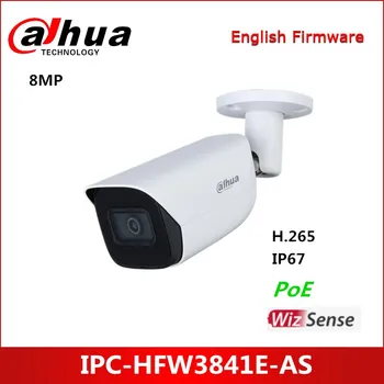 Dahua 8MP IR Fiksuotas židinio Kulka WizSense Tinklo Kamera IPC-HFW3841E-KAIP Palaiko max. 256 G Micro SD kortelės, IP Kameros
