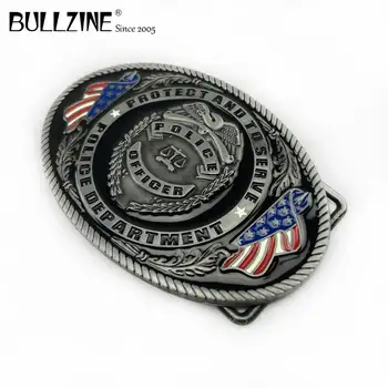 Į Bullzine didmeninė Policijos diržo sagtis su alavas apdaila FP-02607 tinka 4cm pločio diržas