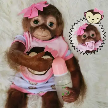 20Inch Mielas Modeliavimas Beždžionė Lėlės Vaiko Žaislas Atgimimo Lėlės, Berniukams, Mergaitėms, Gimtadienio Dovana