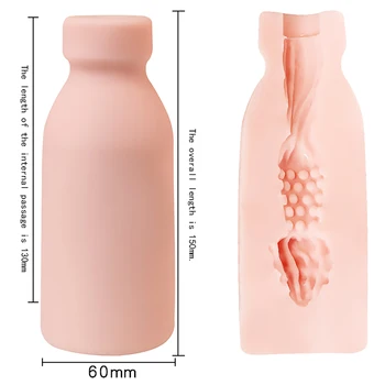 Butelio Formos Vyrų Masturbacija Taurės Dirbtinis 3D Giliai Gerklės Kišenėje Pūlingas Sekso Produktai Vyrams Žodžiu Blowjob Makšties Masturbator