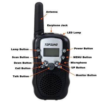 Naujos Kartos 99 privačių kodas poros walkie talkie t388 radijo vaikščioti, kalbėti PMR446 radijo ar FRS/GMRS, 2-way radios žibintuvėlis