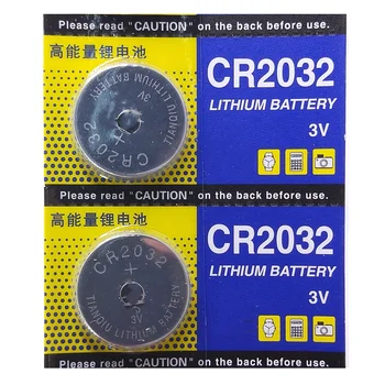 5vnt/daug 3V mygtuką baterijos 2032 Žiūrėti CR2032 Baterijos