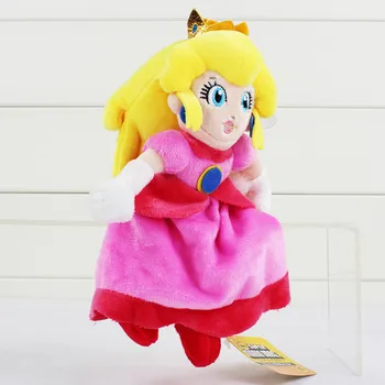 22cm Princess Peach Minkšti Minkšti Pliušiniai Žaislai Lėlės Su Žyma Dovana Mergaitėms