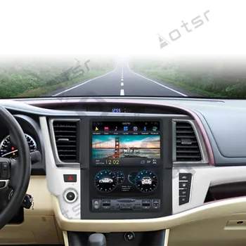 Toyota Highlander XU50-2017 Tesla styel Android 9 Automobilių DVD Ekrano GPS Navigacija Radijo Stereo Multimedijos Palyer HeadUnit