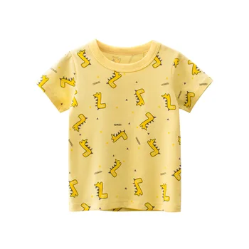 2021 m. Pavasario Vasaros marškinėliai mergaitėms t shirts paauglių berniukų drabužius vaiko Marškinėliai Kūdikių Bamblys Viršūnes drabužius mergaitėms 12 13 14