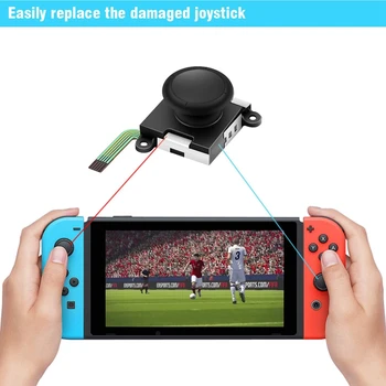 Du Pack Analoginis 3D Džiaugsmo Con Kreiptuką Pakeitimo Nintendo Pereiti, Kairę Joycon Teisę Pereiti Džiaugsmo Con Valdytojas Visą Ns Repai