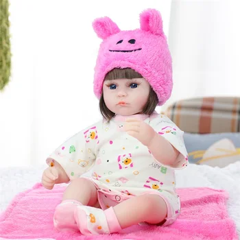 42CM Realus Rankų darbo Naujagimių Lėlės Reborn Baby Doll Su Princess Pink Drabužius Kūdikiui Žavinga Tikroviška Vaikiška Lėlė Žaislas Vaikas