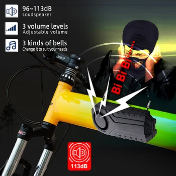 Belaidžio Anti-theft Alarm Motociklo Elektrinis Dviratis Dviračio Vandeniui 113dB Saugumo Stabdžių Prarado Nuotolinio Valdymo Vibracijos Jutiklis
