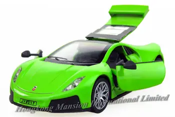 1:32 Masto Diecast Metalų Lydinio, Espana Super Lenktynių Automobilio Modelį GTA Spano Kolekcijos Modelis Traukti Atgal Žaislai Automobilį Su Garso ir Šviesos