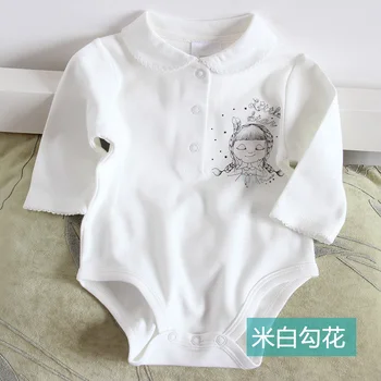 Kūdikių drabužiai bodysuit kūdikių pižamos baby girl drabužius ilgomis rankovėmis pavasario babybody peter pan apykaklės kūdikių drabužiai vaikams