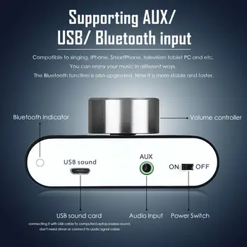 Douk audio Mini Bluetooth 5.0 Skaitmeninis Stiprintuvas NS-01G Hi-Fi Stereo, Namų Garso TPA3116 Vairo Stiprintuvas 100W