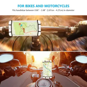 Universalus Pasukti Dviračio Mobiliojo Telefono Laikiklis Silikono Motociklo, Dviračio Rankenos Stovas Laikiklis Mount Telefono Turėtojas 
