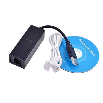 Nešiojamų Dial-Up VoiceExternal USB 2.0 56kbs USB Modemas su RJ11 Telefono Cablefor Windows XP/ Win 7/8/Linux