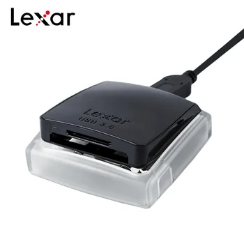 Originalus Lexar Professional 2 in 1 USB 3.0 Dual-Slot Reader Didelės spartos USB 3.0 Profesinės Kortelių Skaitytuvas SD SDHC SDXD CF Kortelės