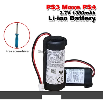 3.7 V 1380mAh Įkrovimo Baterija (akumuliatorius skirtas Sony PS3 Move PS4 Play Station Žaidimų konsolę baterija LIS1441 LIP1450